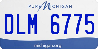 MI license plate DLM6775