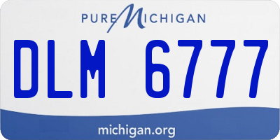 MI license plate DLM6777