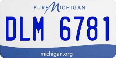 MI license plate DLM6781