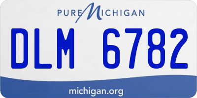 MI license plate DLM6782