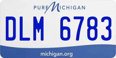 MI license plate DLM6783