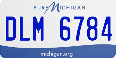 MI license plate DLM6784