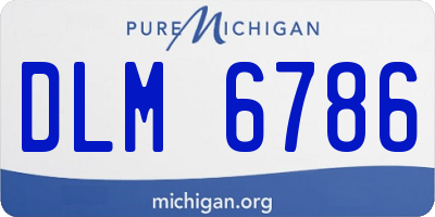 MI license plate DLM6786