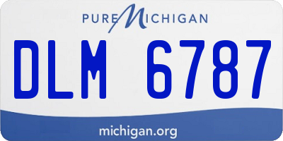 MI license plate DLM6787