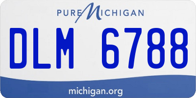 MI license plate DLM6788