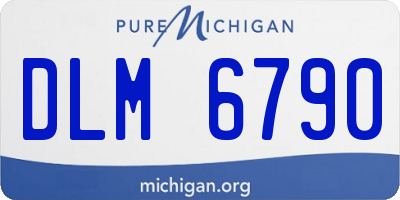 MI license plate DLM6790