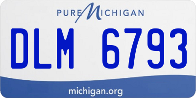 MI license plate DLM6793