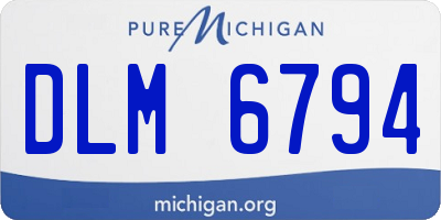 MI license plate DLM6794