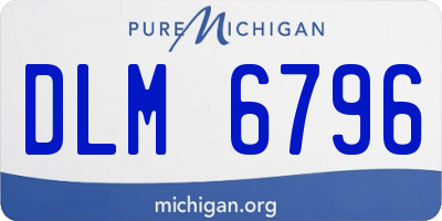 MI license plate DLM6796