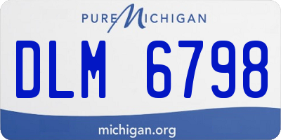 MI license plate DLM6798