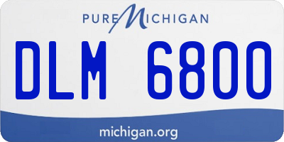 MI license plate DLM6800