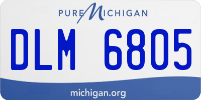 MI license plate DLM6805