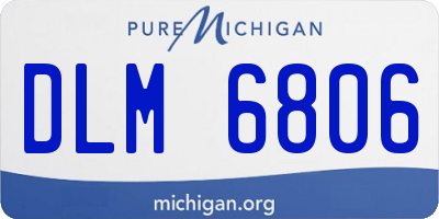 MI license plate DLM6806