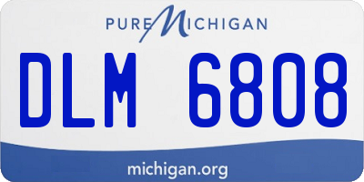 MI license plate DLM6808