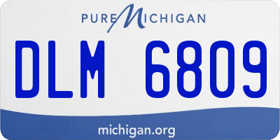 MI license plate DLM6809