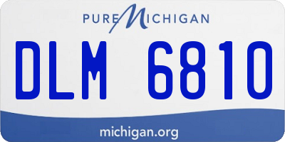 MI license plate DLM6810