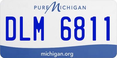 MI license plate DLM6811