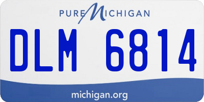 MI license plate DLM6814