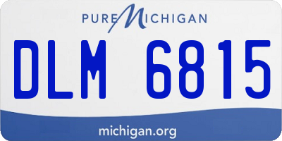 MI license plate DLM6815