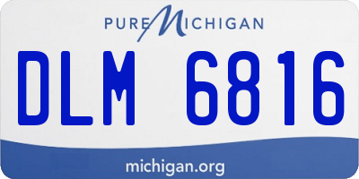 MI license plate DLM6816