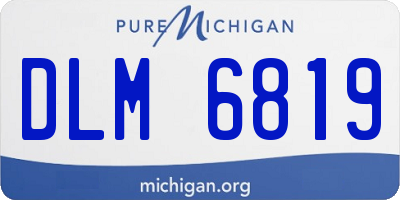 MI license plate DLM6819