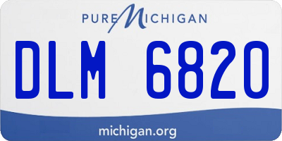 MI license plate DLM6820