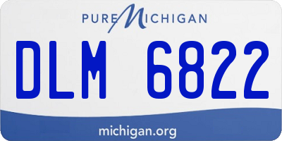 MI license plate DLM6822