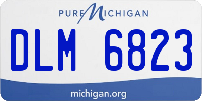 MI license plate DLM6823