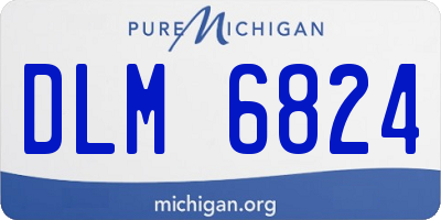 MI license plate DLM6824