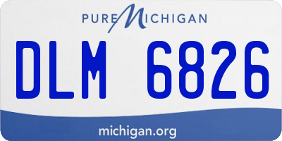 MI license plate DLM6826