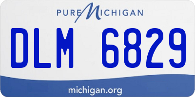 MI license plate DLM6829
