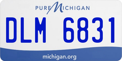 MI license plate DLM6831