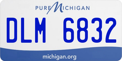 MI license plate DLM6832