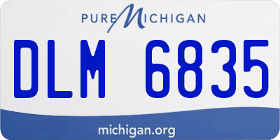 MI license plate DLM6835