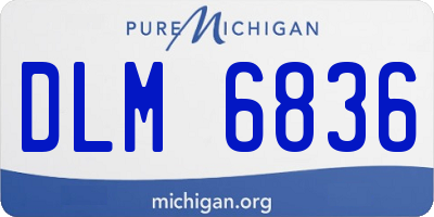 MI license plate DLM6836