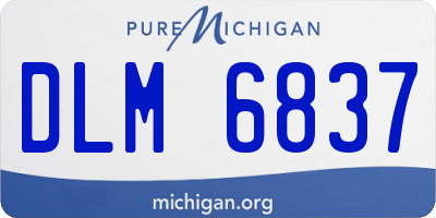MI license plate DLM6837