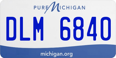 MI license plate DLM6840
