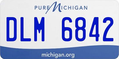 MI license plate DLM6842