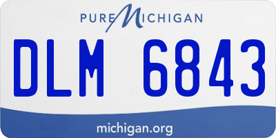 MI license plate DLM6843