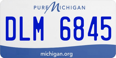MI license plate DLM6845