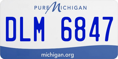 MI license plate DLM6847