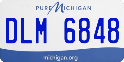 MI license plate DLM6848