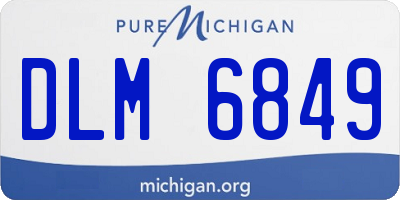 MI license plate DLM6849