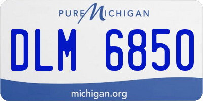 MI license plate DLM6850