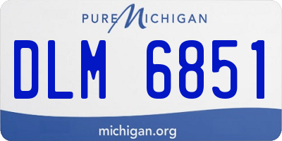 MI license plate DLM6851