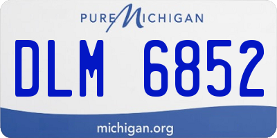MI license plate DLM6852