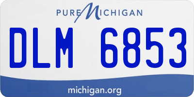 MI license plate DLM6853