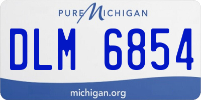 MI license plate DLM6854