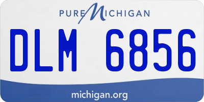 MI license plate DLM6856