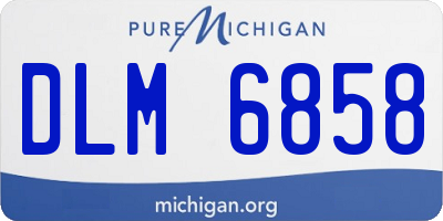 MI license plate DLM6858